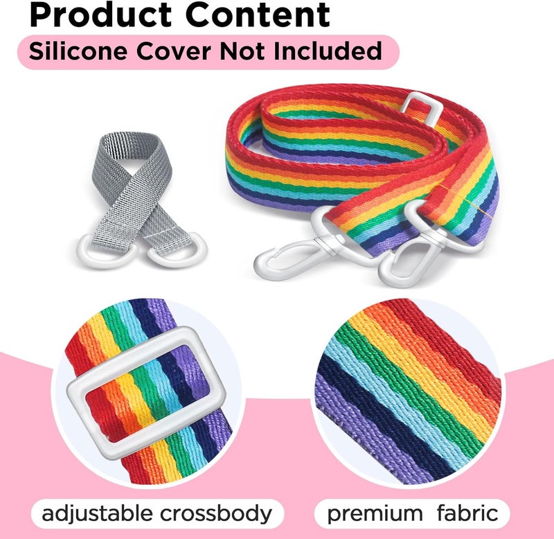 CollectHall Adjustable Shoulder Strap, Compatible with Yoto Mini Jacket, Carrying Cross-Body Strap for Adventure Jacket, Accessory for Yoto, Rainbow colors (Strap Only) - Image 2